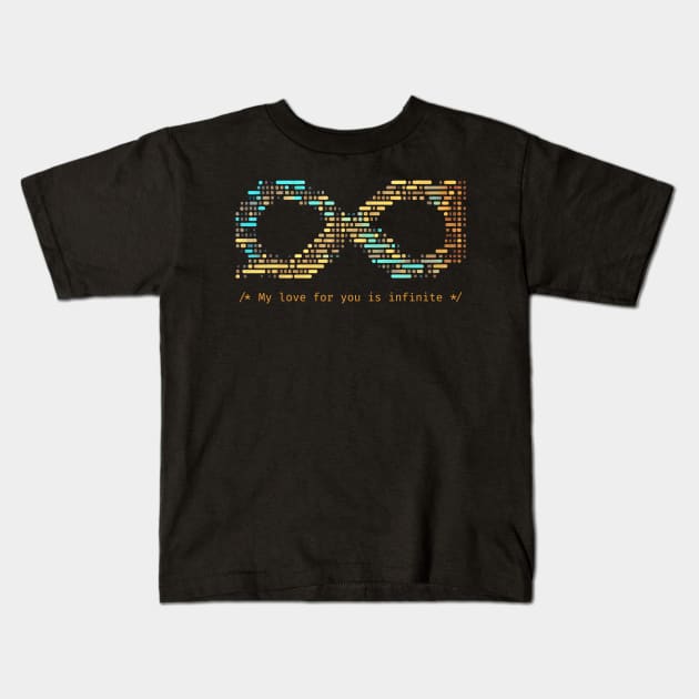 My love for you is infinite - V3 Kids T-Shirt by SMCLN